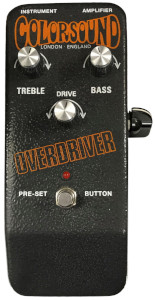 Colordrive, the Helix model of a Colorsound® Overdriver