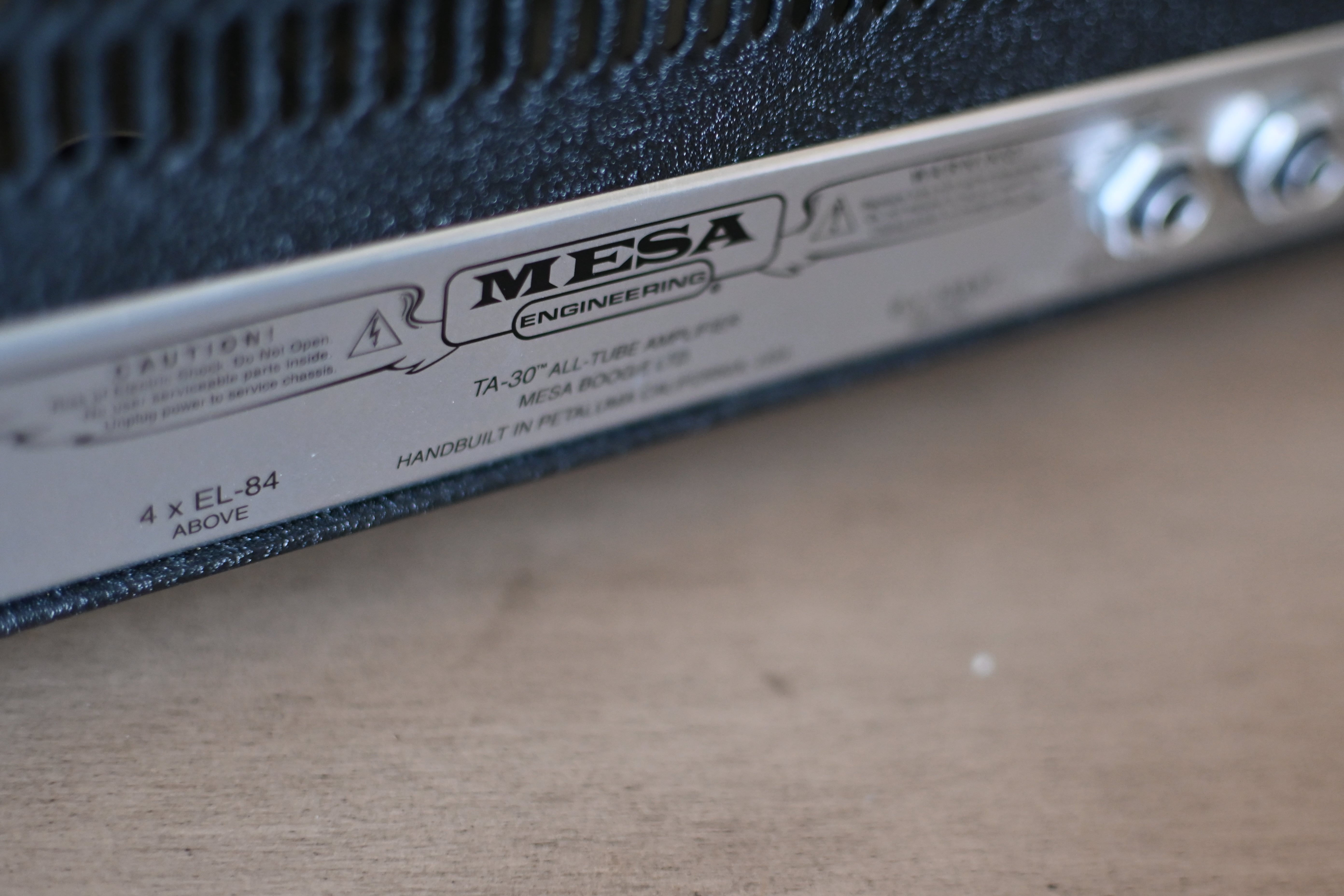 Amp Rear Label